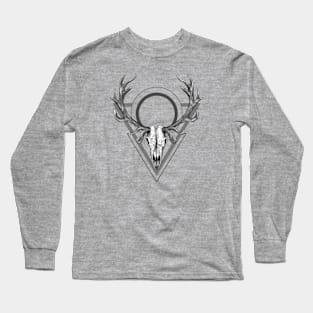 BLOOM - Skull Design | DARK Vintage Urban Style Long Sleeve T-Shirt